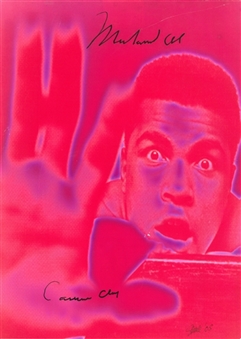 Muhammad Ali/Cassius Clay Autographed 11 x 16 Neon Print (LE 13/50) (Beckett) 